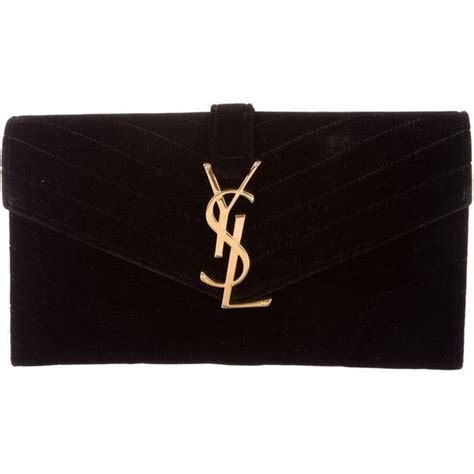 ysl velvet smoking clutch|SAINT LAURENT Velvet Smoking Clutch Black .